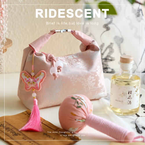 新中式伴手礼女伴娘实用礼品袋国风刺绣闺蜜结婚小众婚礼手提包包