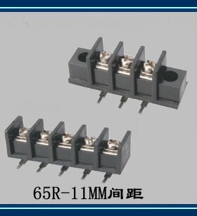 KF65R-11MM间距弯脚栅栏式接线端子可做加耳朵