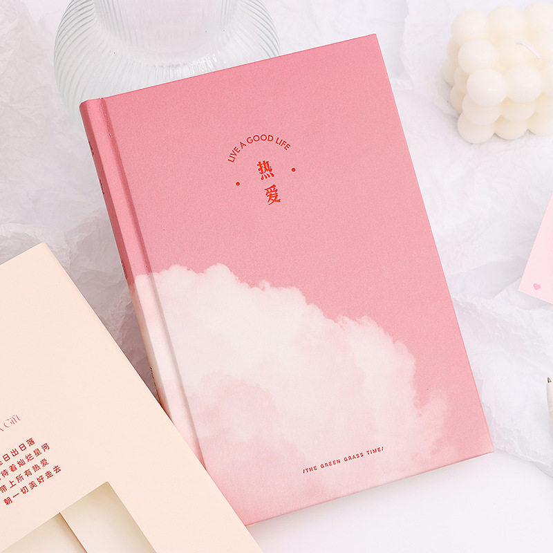青禾纪热爱a5精装本 新款文艺风学生文艺横线日记事笔记本子
