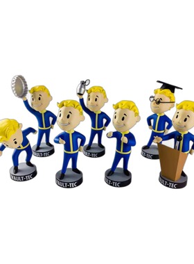 fallout 7款 辐射小子手办1代2代3代4代VaultBoy公仔动漫卡通摆件