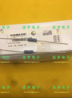 全新43J180E 电阻DESC: 180 OHMS 5%