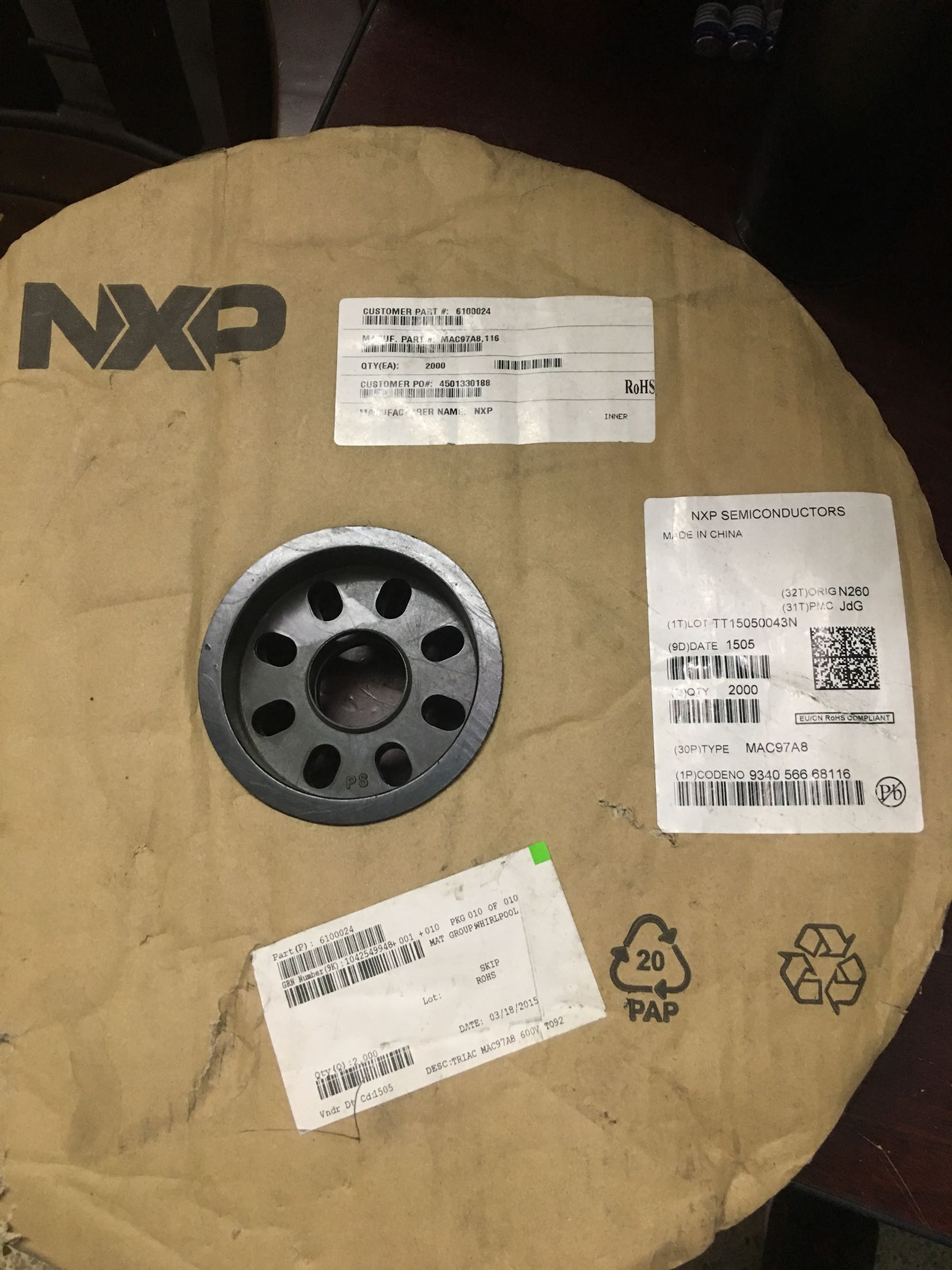 全新原装MAC97A8 双向可控硅TO-92