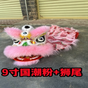 幼儿不可眨眼舞狮羊毛双人儿童舞狮子全套单人眨眼塑料醒狮儿童