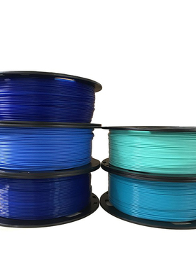卓普3d打印耗材 蓝色系 pla耗材3d打印材料1.75mm1kg3D高温打印笔