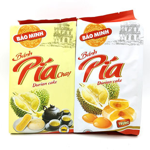 越南原装保明榴莲饼300g(50gX6)休闲零食糕点小吃营养早餐点心