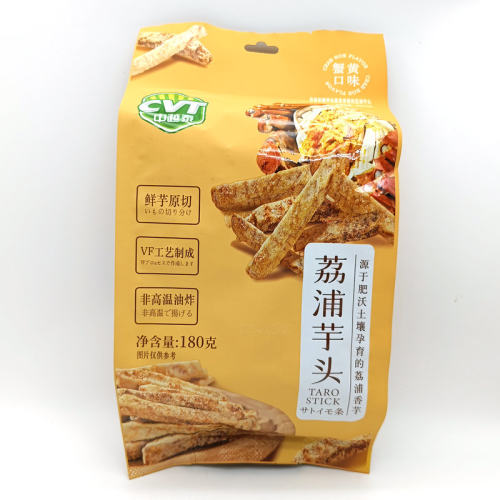 CVT中越泰荔浦芋头条干180克蟹黄味原切非高温油炸小吃零食包邮