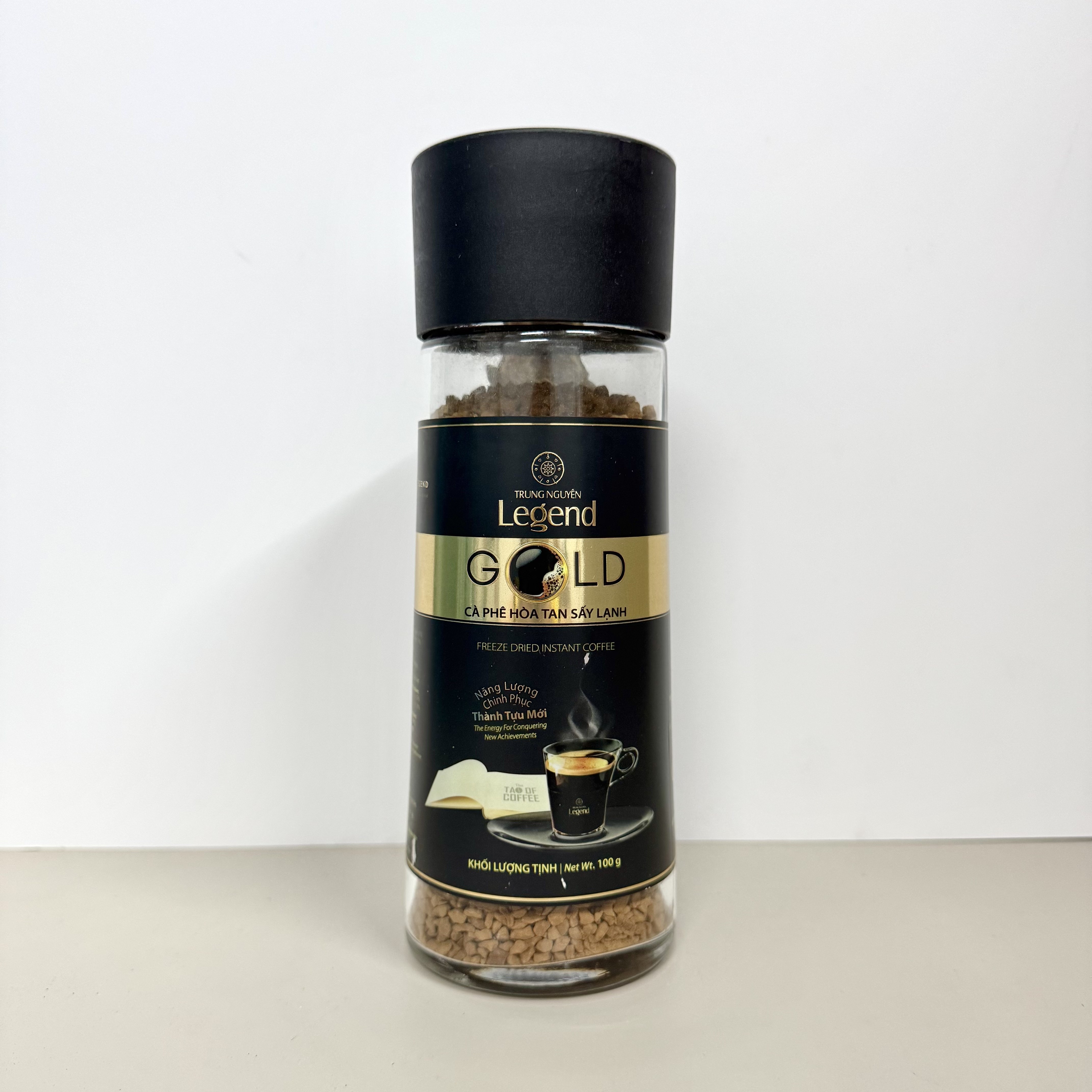 越南原装进口中原传奇Legendgold速溶美式黑咖啡粉100克冻干包邮