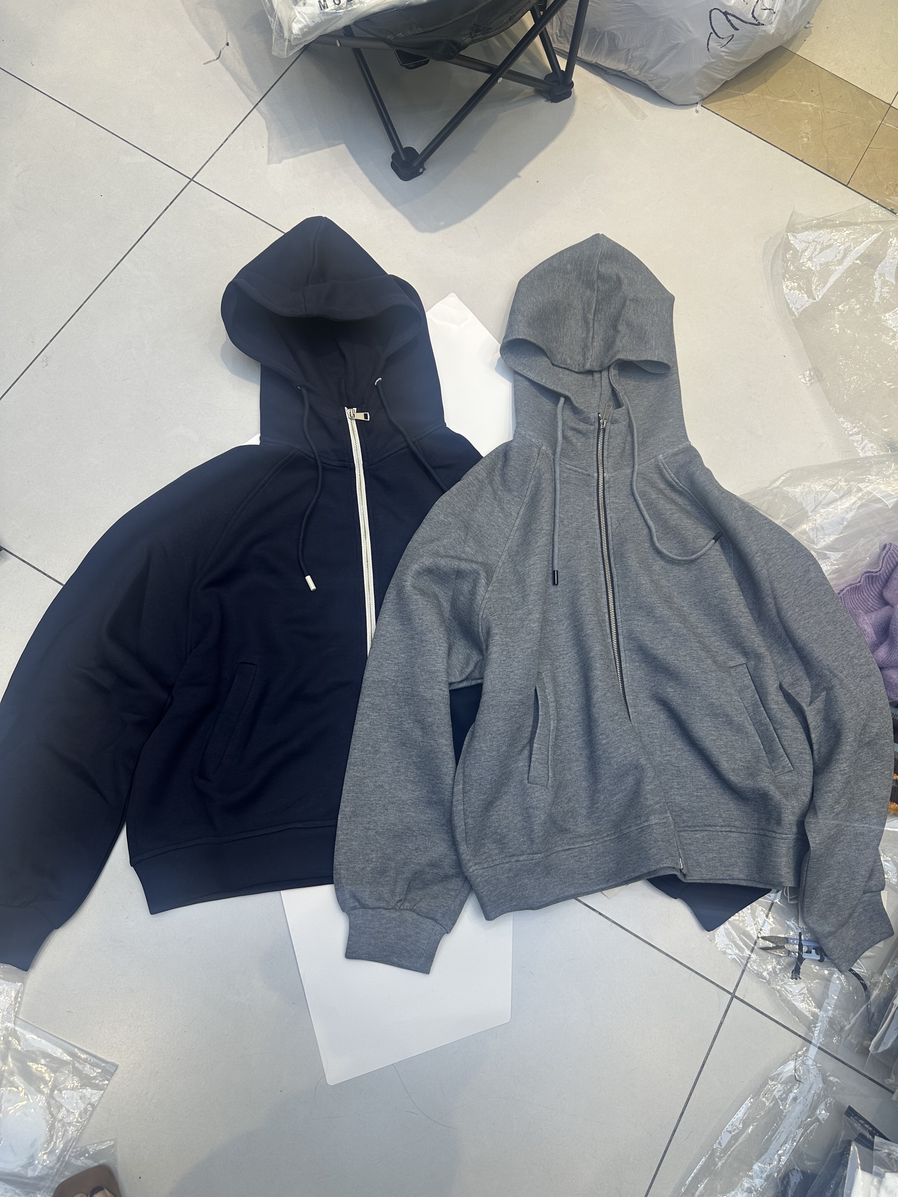 M77Y3L88605正品外套女2025秋装新舒适百搭通勤连帽拉链纯色外套