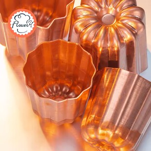 风和日丽可露丽模具Canneles甜点烤模小蛋糕卡娜蕾纯铜可丽露铜模