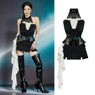 aespa女团宁艺卓同款打歌服kpop韩舞演出服爵士舞表演服装舞台装