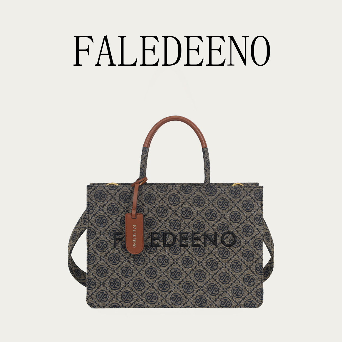 FALEDEENO/法莱迪诺女士新款百搭大容量手提斜挎托特包T606