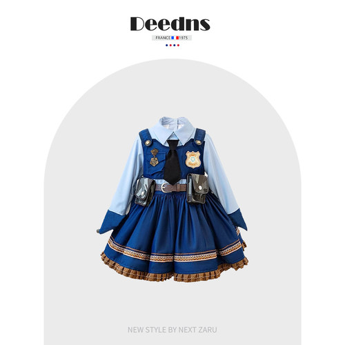 朱迪兔子警官cos服公主裙生日