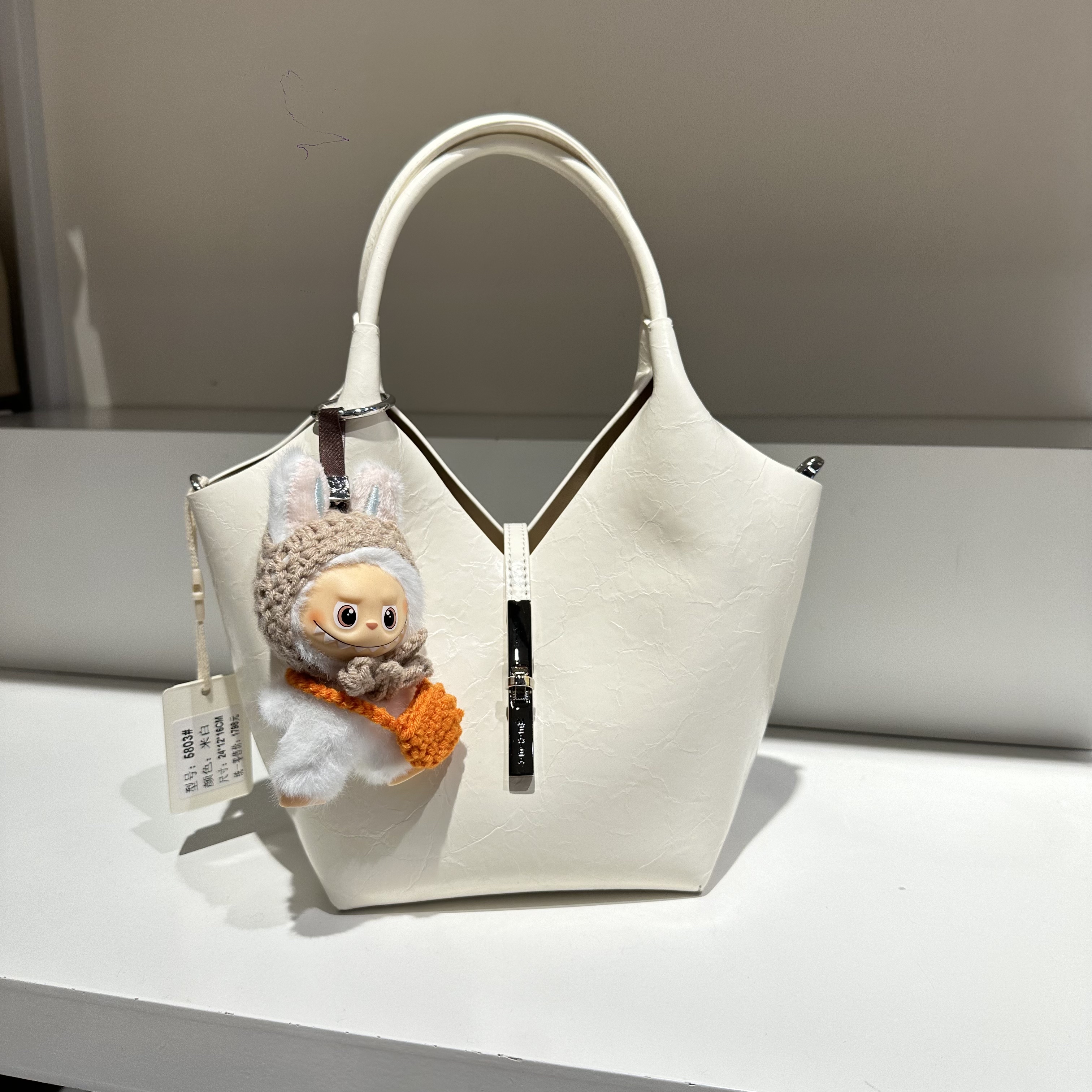 美缇新款时尚手提软皮菜篮子包小众潮子母包休闲单肩斜挎女包纯色