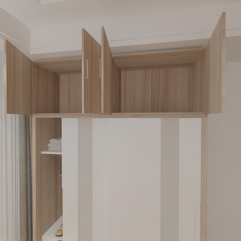 定制衣柜顶柜实木生态板马六甲衣柜顶上柜子环保E0吊柜储物柜吊柜