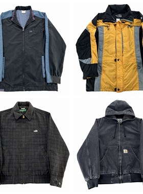 vintage古着外套美式复古街头oldschool宽松日系做旧秋冬夹克A131