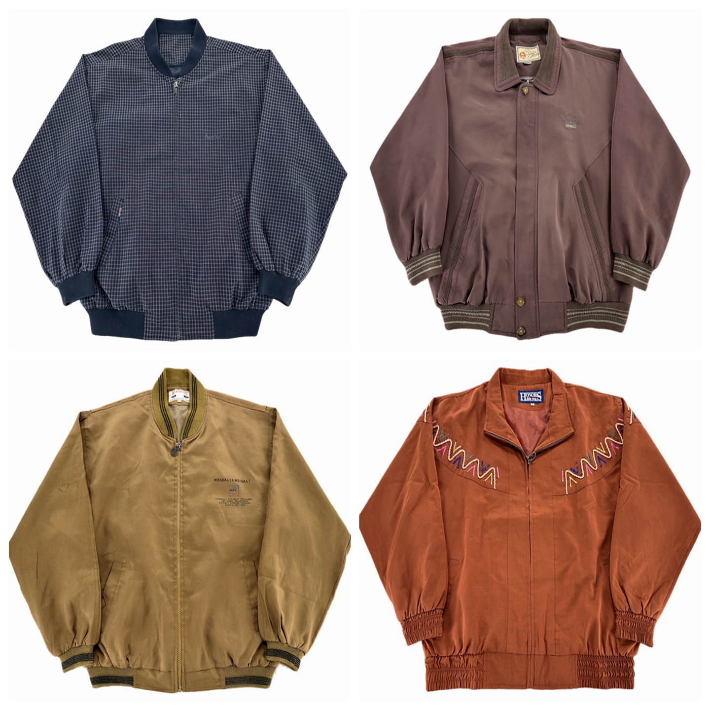 vintage古着棒球服复古哈灵顿