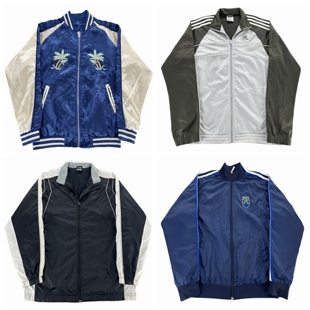 vintage古着外套美式 复古oldschool日系学院风宽松做旧春秋夹克Y1