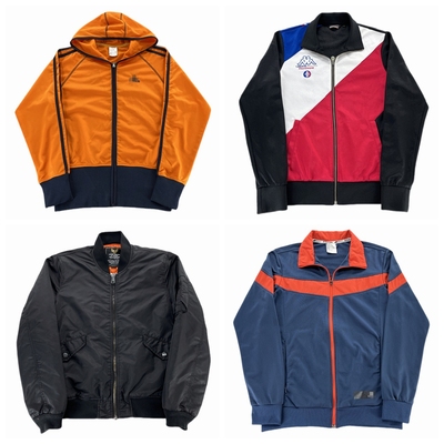 vintage古着外套美式复古街头日系BF宽松嘻哈男女春秋教练服P221