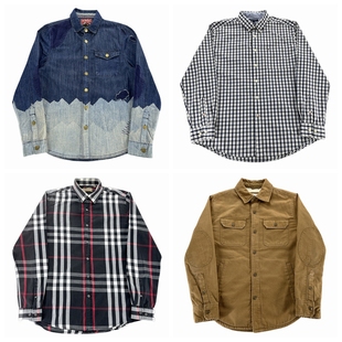 复古阿美咔叽风日系港风男女长袖 美式 衬衣C55 衬衫 古着vintage工装
