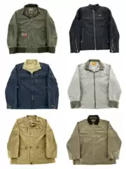 Vintage Workwear American Retro Hunter Jacket Unisex Barn Style Coat for Spring Autumn Winter H78