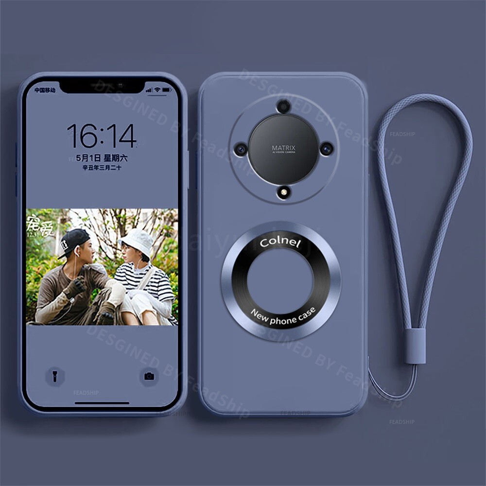 适用Honor荣耀X9A手机壳X9B液态X9D硅胶X9C磁吸X8A X8B无线充电magic6 Magic7 magic8 lite保护套防摔软壳Pro