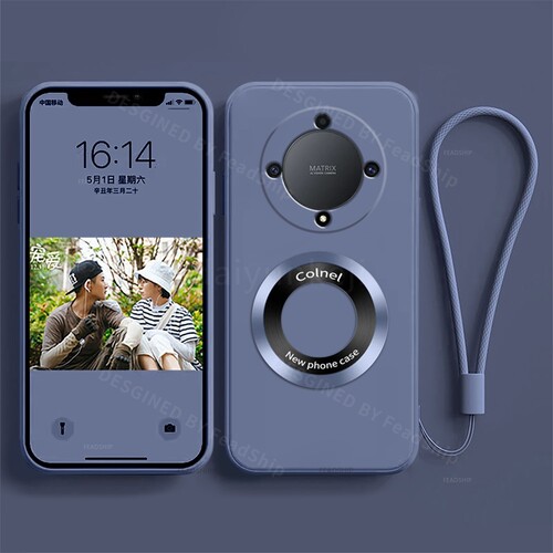 适用Honor荣耀X9A手机壳X9B液态X9D硅胶X9C磁吸X8A X8B无线充电magic6 Magic7 magic8 lite保护套防摔软壳Pro