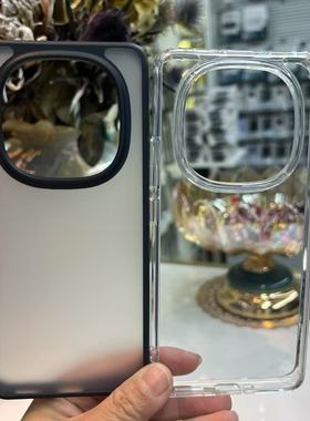 适用红米note14s/14 Pro/13/K80Pro/Turd4pro/Turbo3手机壳透明小米POCO F6/X7/F7/X6/M6/X5气囊磨砂保护套