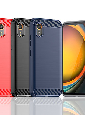 新款保护壳适用于三星 XCover 7手机壳三星 XCover 7拉丝碳纤维保护套TPU软壳