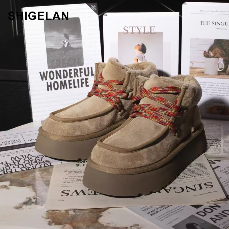 加绒保暖复古棉鞋诗歌兰雪地靴