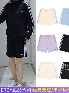 特价中韩国代购nerdy运动套装正品串标袖标撞色渐变休闲泰妍同款