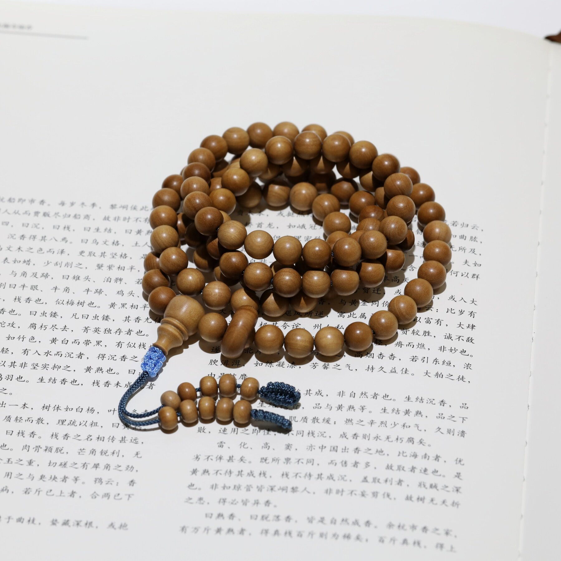 老印度老山檀香念珠百年老料檀香木手串10mm*108颗收藏檀香珠