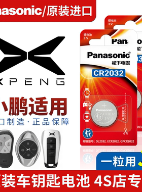 小鹏汽车遥控钥匙纽扣电池n5/p5/g3/g6/p7/g9专用原厂松下cr2032