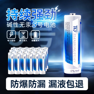 TLY正品5五号电池碱性耐用型批发家用无线鼠标官方旗舰店aa手电筒
