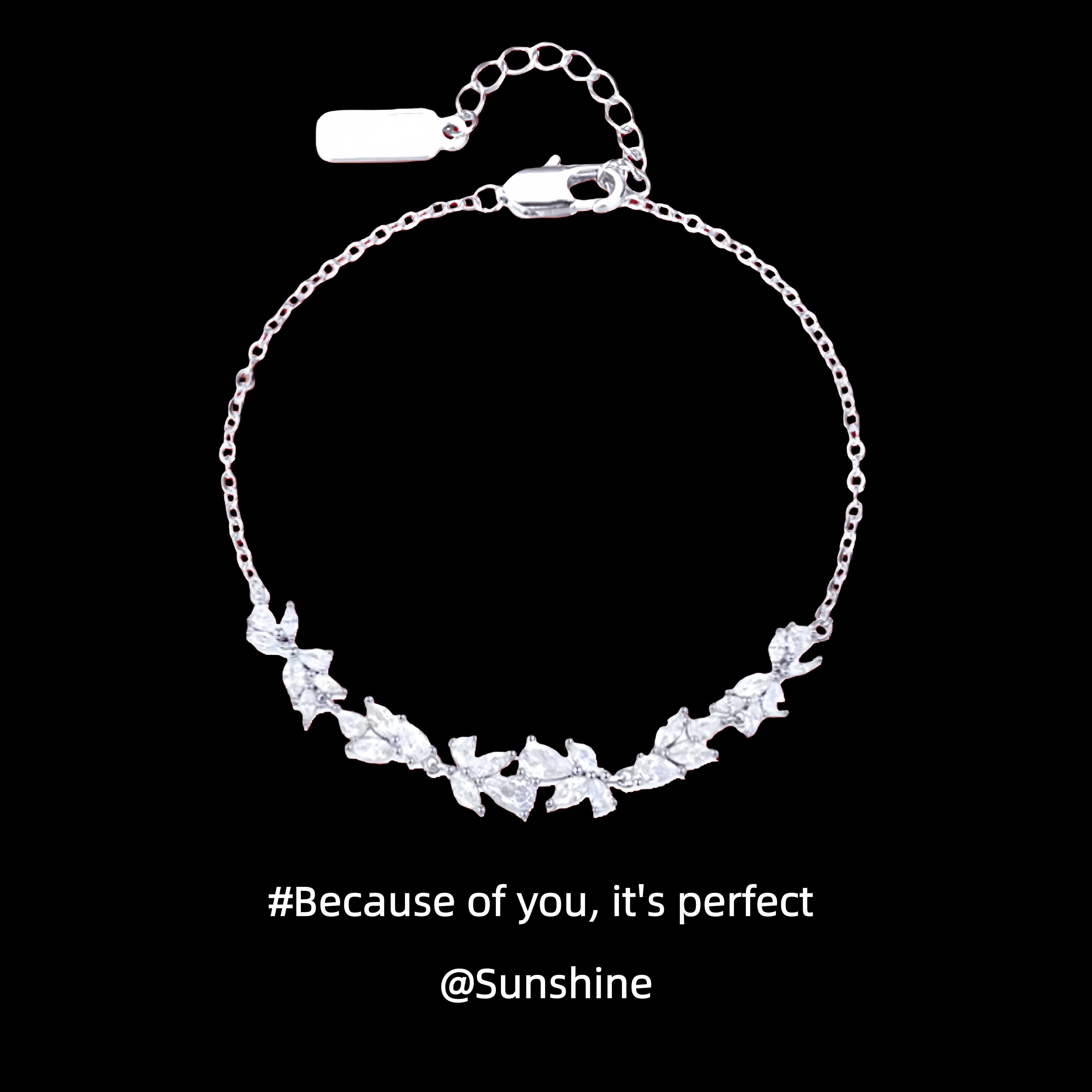 「紫藤花」纯银s999手链女轻奢小众精致七夕送女友闺蜜生日礼物