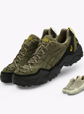 ASICS/亚瑟士 GEL-PICKAX舒适复古军绿色男女运动休闲鞋1203A867