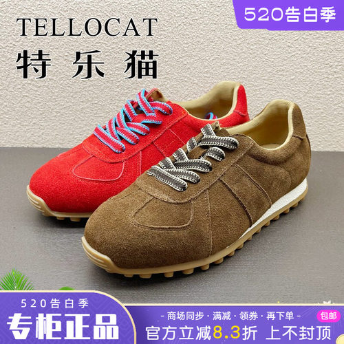 正品TELLOCAT特乐猫女鞋2025秋季透气舒适系带休闲鞋时尚个性