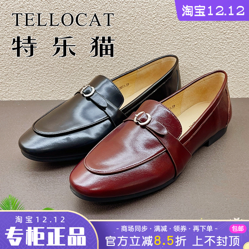 专柜正品特乐猫女鞋2025春新款套脚方头低跟时尚单鞋个性舒适平底