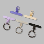 原创超薄0.2mm手机垫片可旋转不影响充电手机挂绳夹片指环扣卡垫