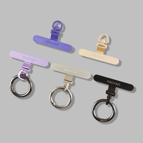 原创超薄0.2mm手机垫片可旋转不影响充电手机挂绳夹片指环扣卡垫