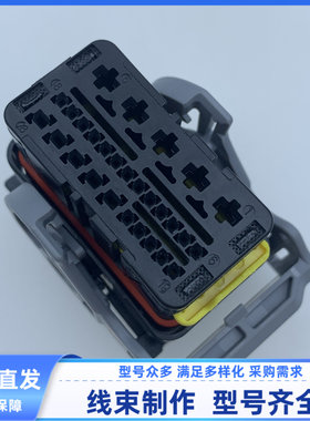 原装汽车连接器护套外壳莫仕28孔 208266-1011 线束插头现货胶壳