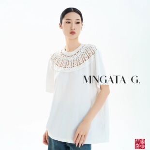 宫小妍【刺绣·雅韵】棉质夏日新中式轻国风女装上衣5040965