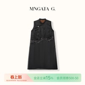 马甲6012874 立领新中式 宫小妍 香云纱·上久楷黑金蝴蝶