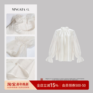 中国风上衣休闲5030572 醋酸秋冬新中式 曼加塔 宫灯百合