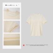 花小白 休闲短袖 棉质夏季 女装 上衣 波嬉新中式 宫小妍