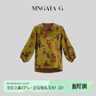 风休闲上衣 真丝夏日新中式 宫小妍 游戏人间