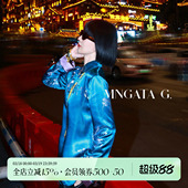 女装 桑蚕丝早春波嬉新中式 上衣5061660 老缎·孔雀蓝 宫小妍