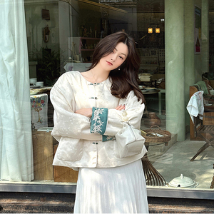 暮亭雪新中式盘扣秋冬气质短款棉衣棉服女棉衣外套女不臃肿