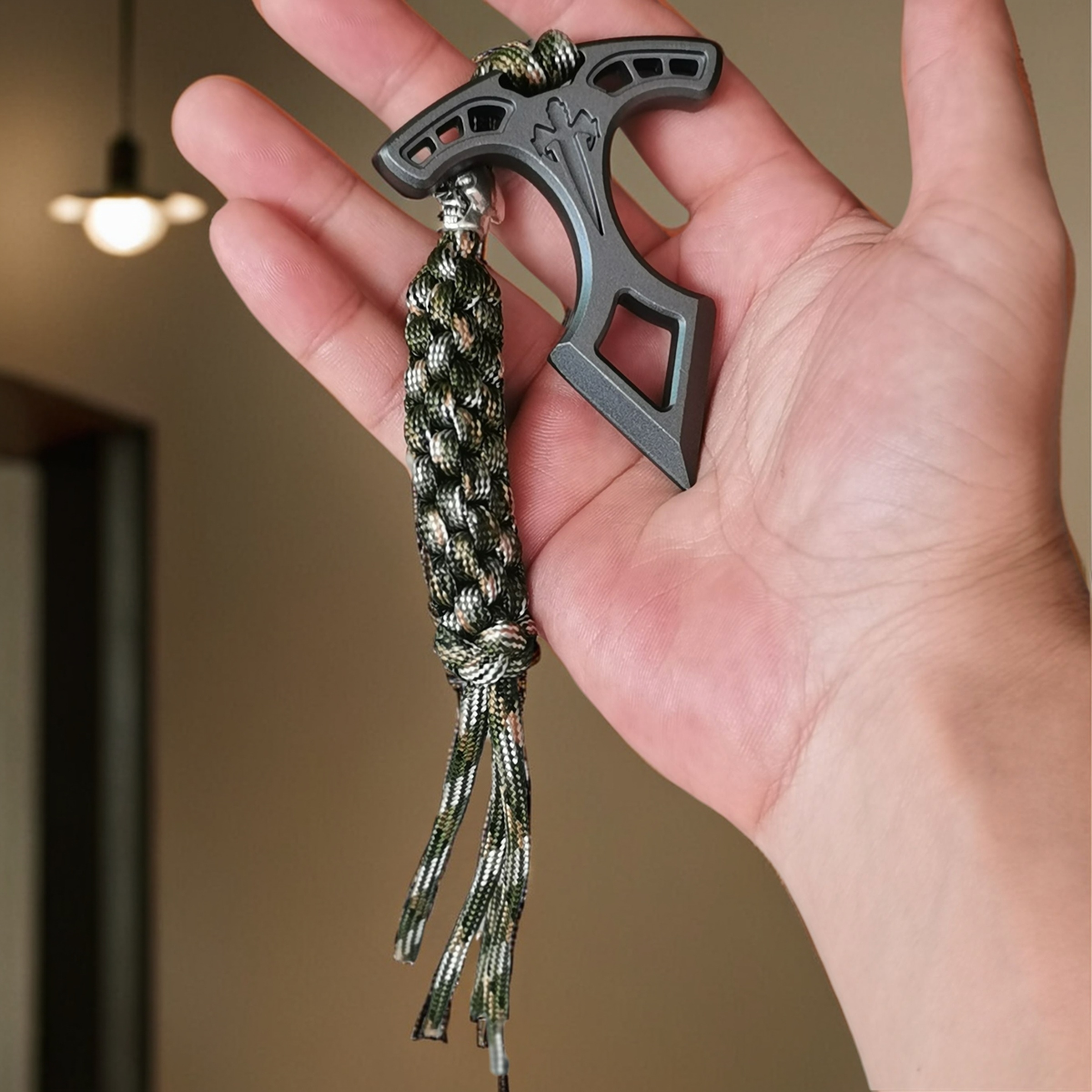 锌合金虎指多功能破窗器随身小撬棍便携防身防卫工具户外装备edc