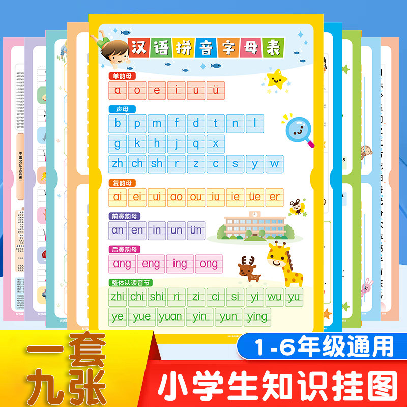 幼小衔接一二年级知识点挂图