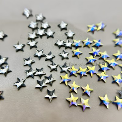 异型烫底奥五角星施家烫衣美甲